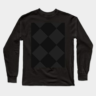Black and grey checkered board Long Sleeve T-Shirt